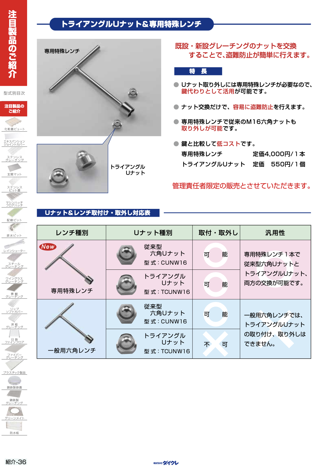 スチールグレーチング | カタログ | ダイクレのグレーチング