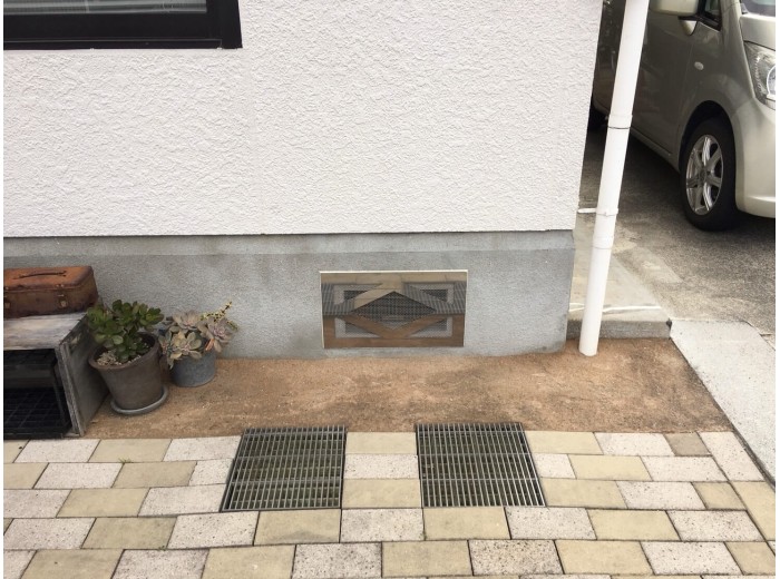 施工後（受枠のみ）