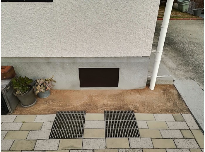施工後（止水シート貼り付け）